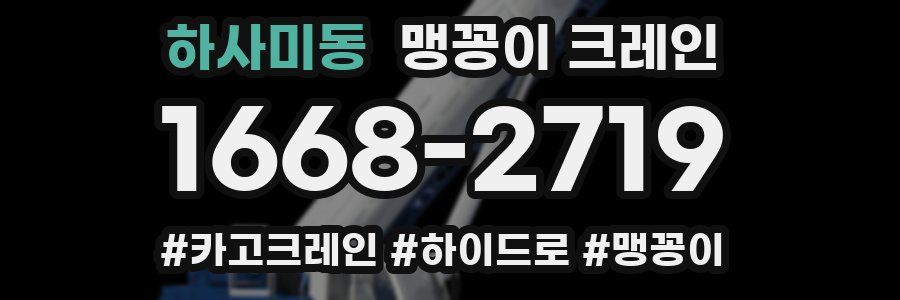 하사미동 맹꽁이 크레인