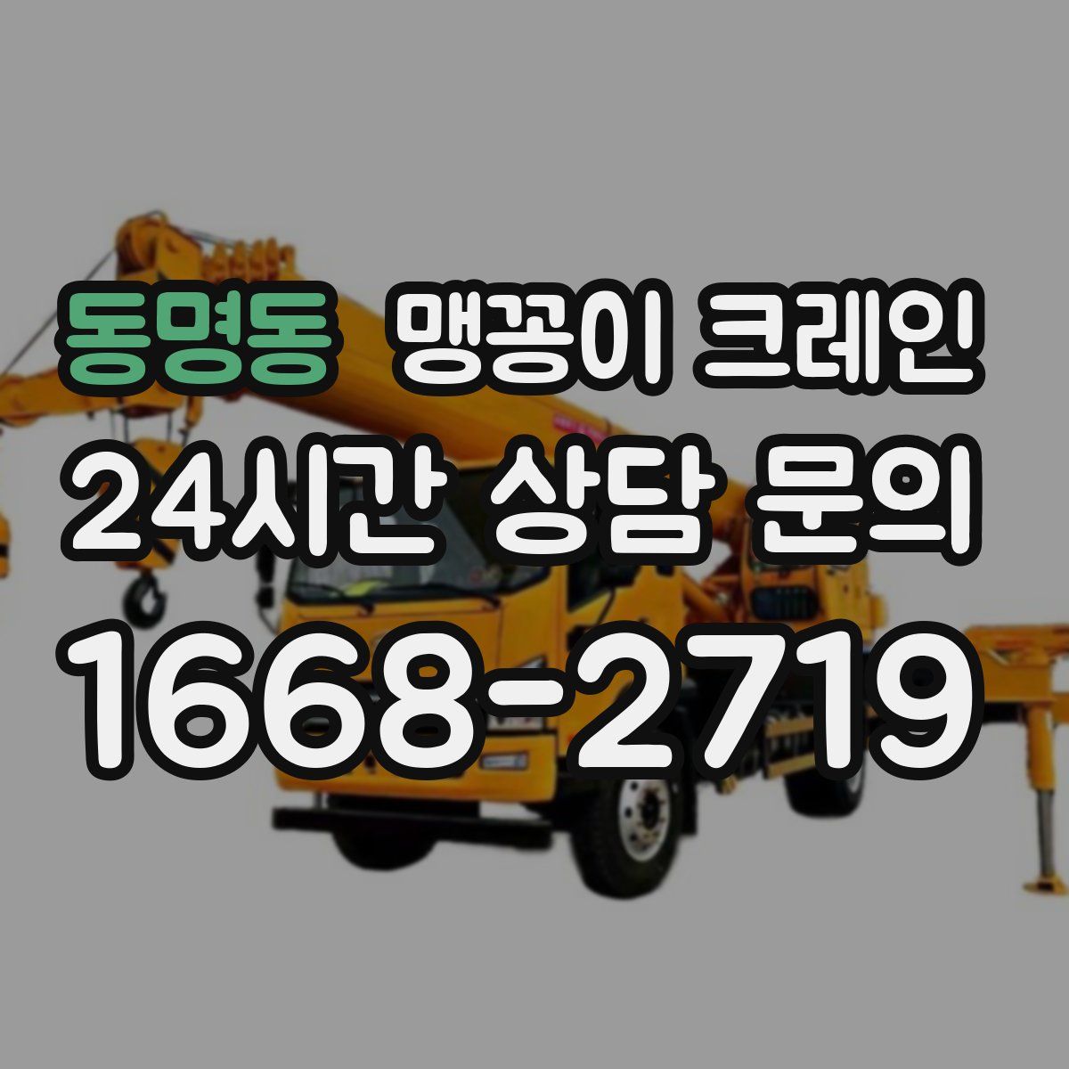 동명동 맹꽁이 크레인