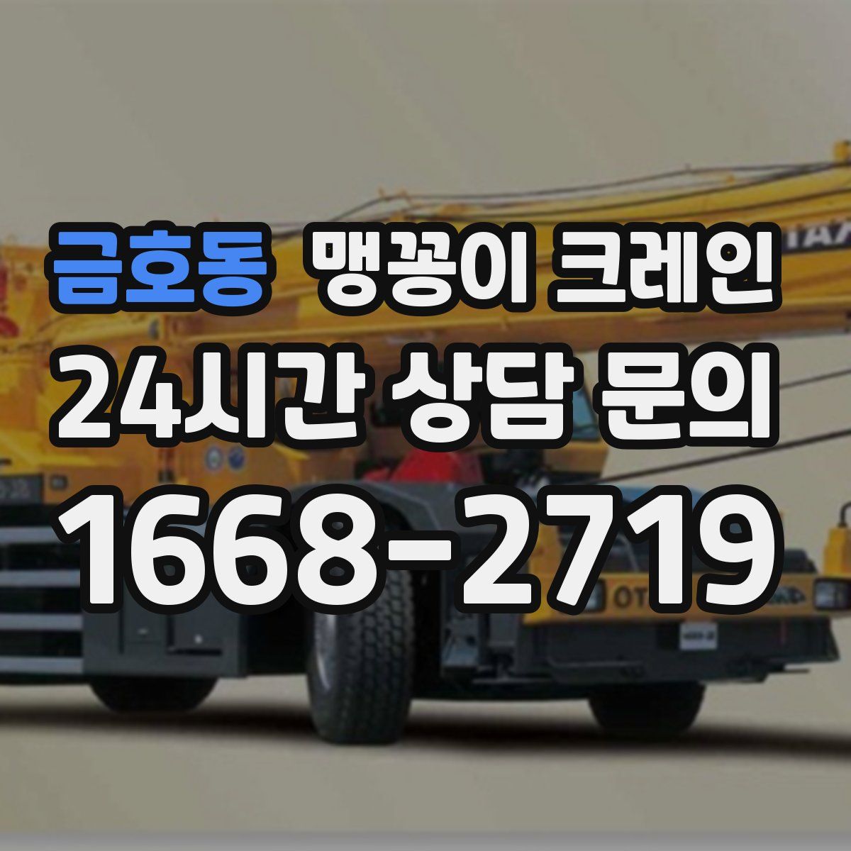 금호동 맹꽁이 크레인