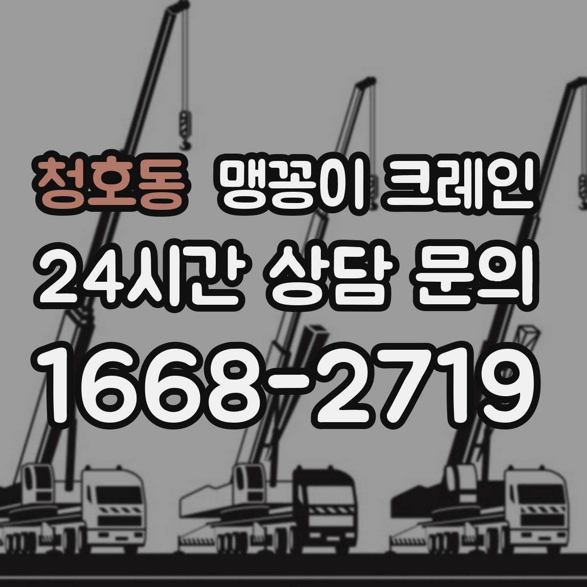 청호동 맹꽁이 크레인