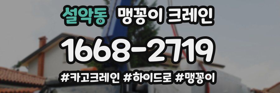설악동 맹꽁이 크레인