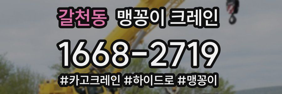 갈천동 맹꽁이 크레인