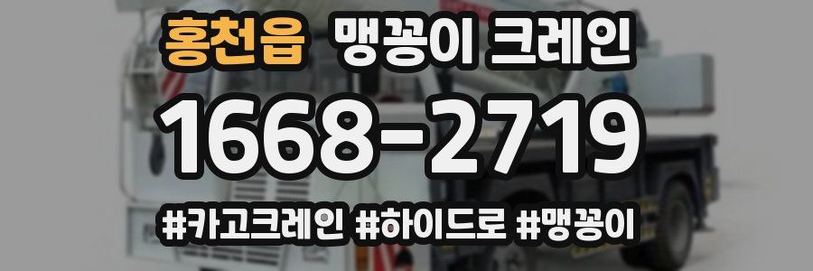 홍천읍 맹꽁이 크레인