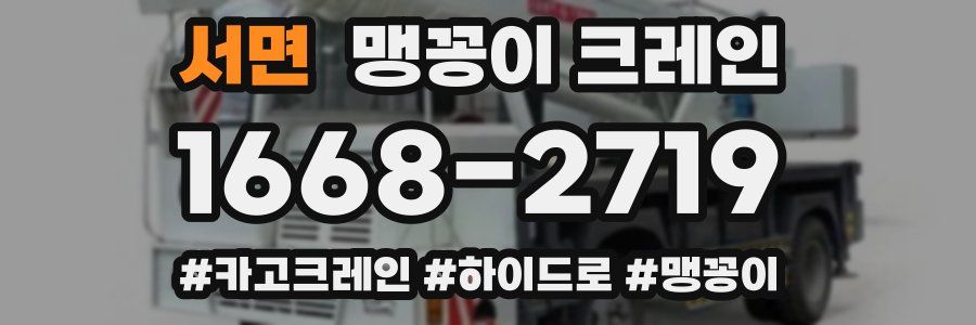 서면 맹꽁이 크레인