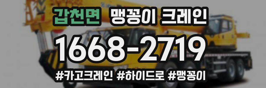 갑천면 맹꽁이 크레인