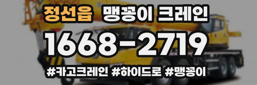 정선읍 맹꽁이 크레인