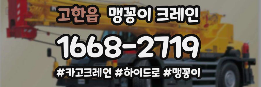고한읍 맹꽁이 크레인