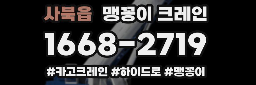 사북읍 맹꽁이 크레인