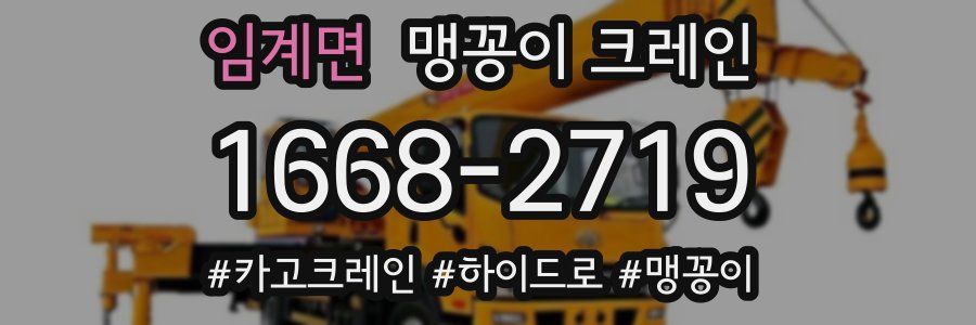 임계면 맹꽁이 크레인