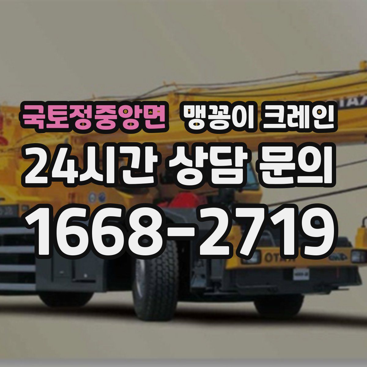 국토정중앙면 맹꽁이 크레인