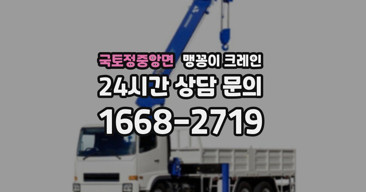 국토정중앙면 맹꽁이 크레인