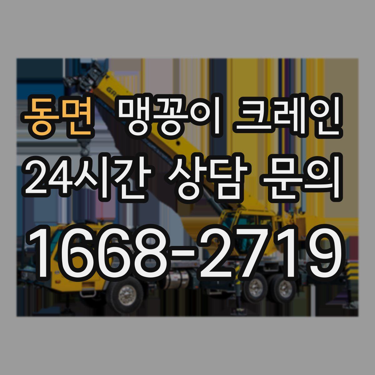 동면 맹꽁이 크레인