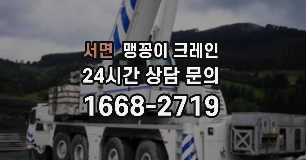 서면 맹꽁이 크레인