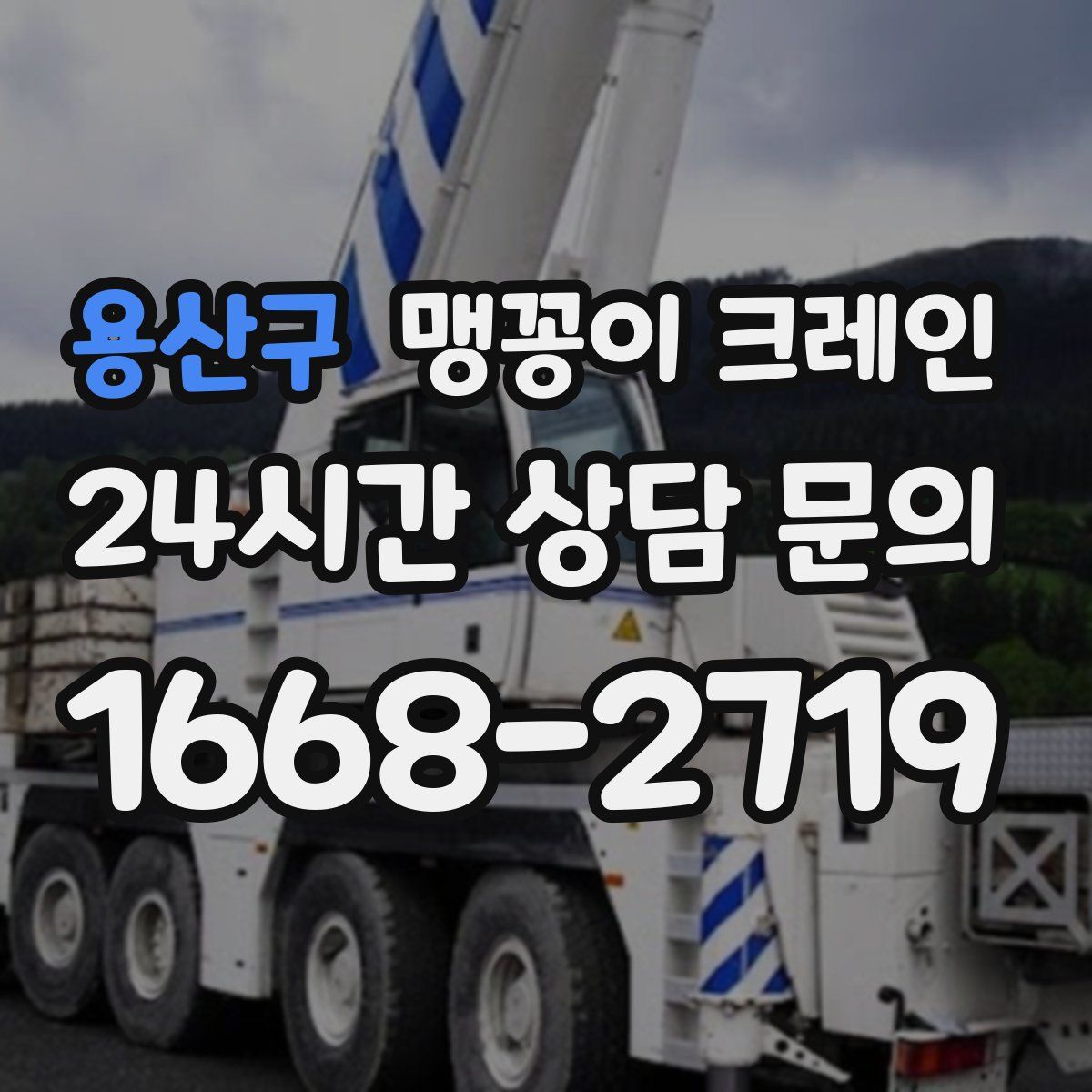 용산구 맹꽁이 크레인