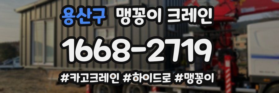 용산구 맹꽁이 크레인