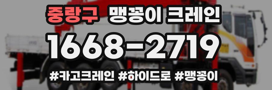 중랑구 맹꽁이 크레인