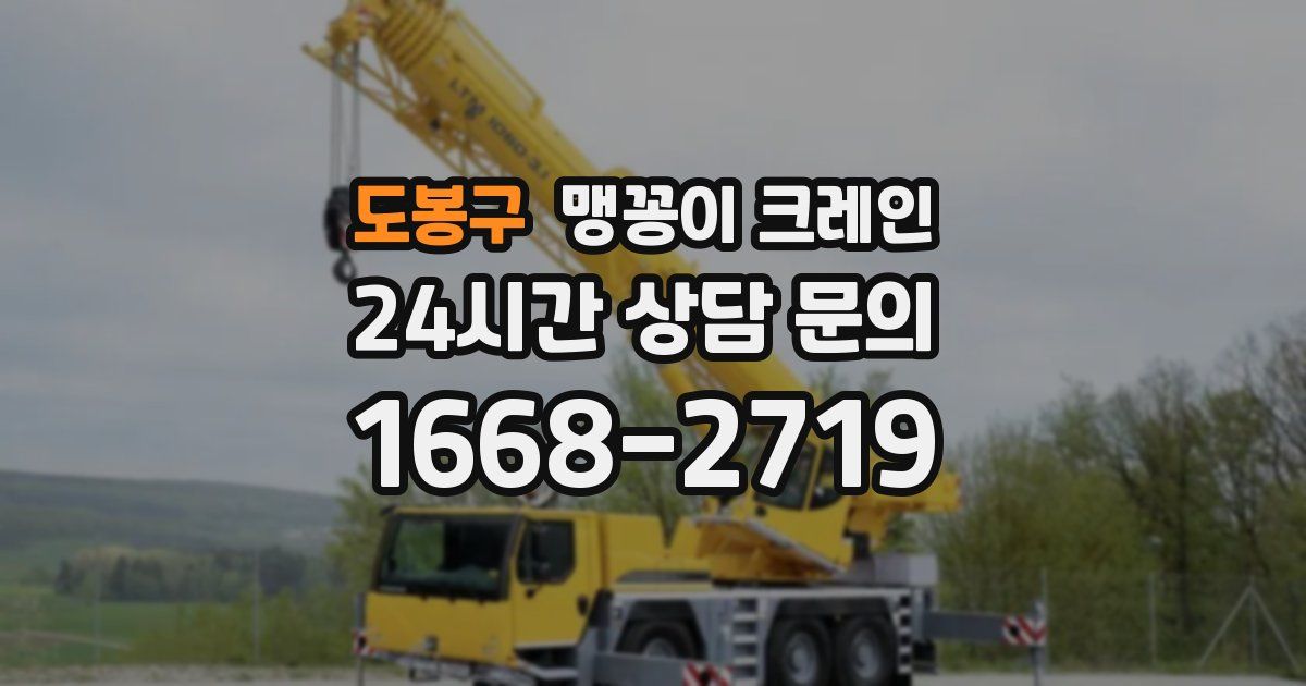 도봉구 맹꽁이 크레인