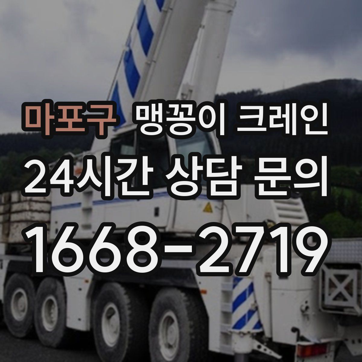 마포구 맹꽁이 크레인