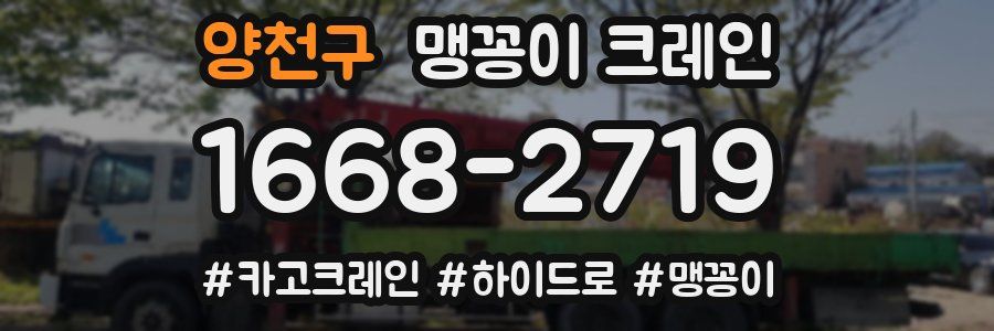 양천구 맹꽁이 크레인
