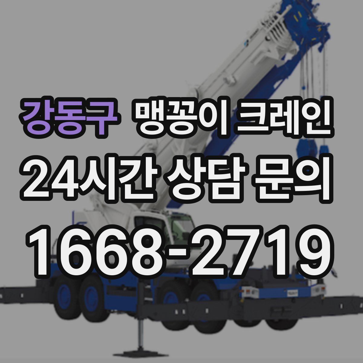 강동구 맹꽁이 크레인