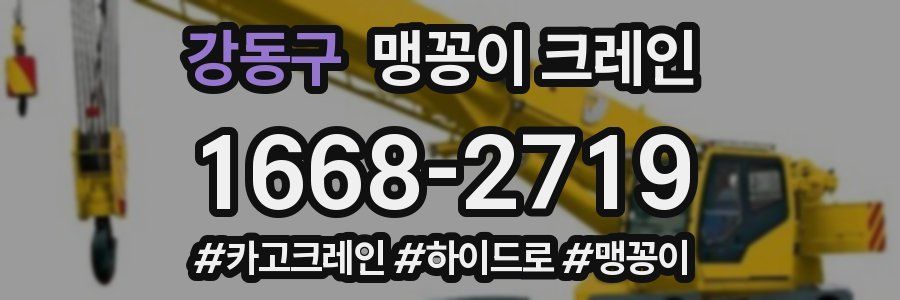 강동구 맹꽁이 크레인