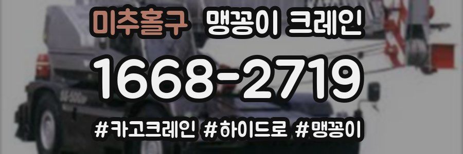 미추홀구 맹꽁이 크레인