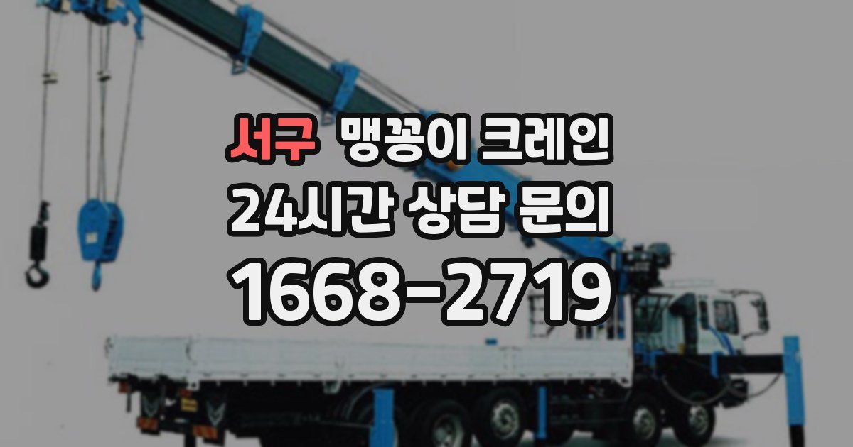 서구 맹꽁이 크레인