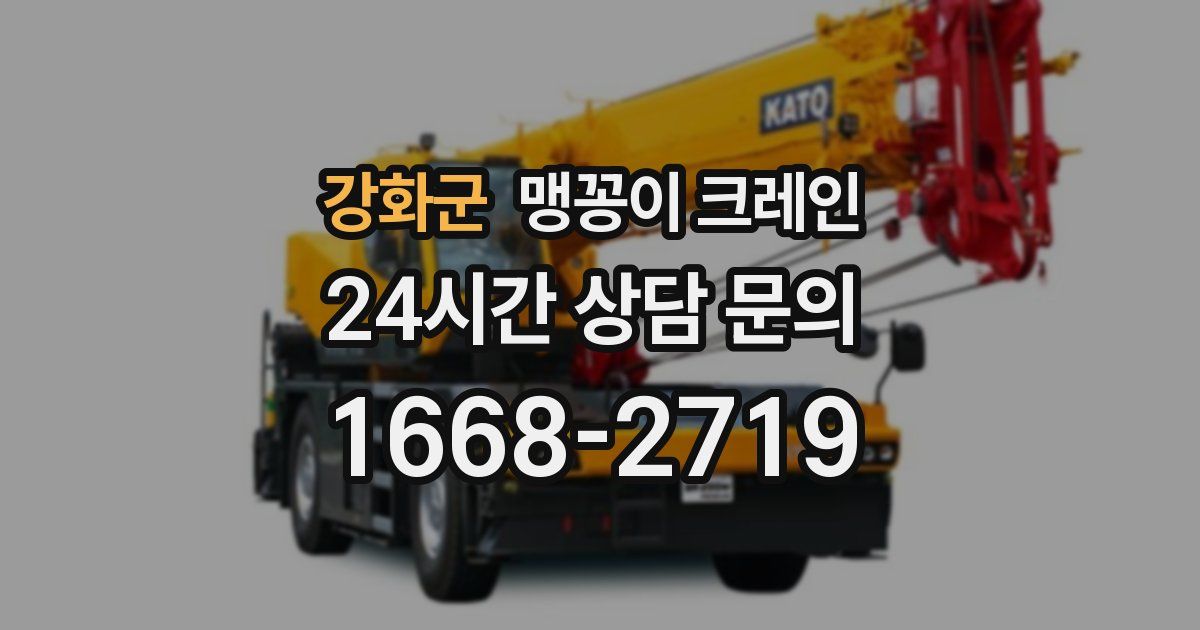 강화군 맹꽁이 크레인