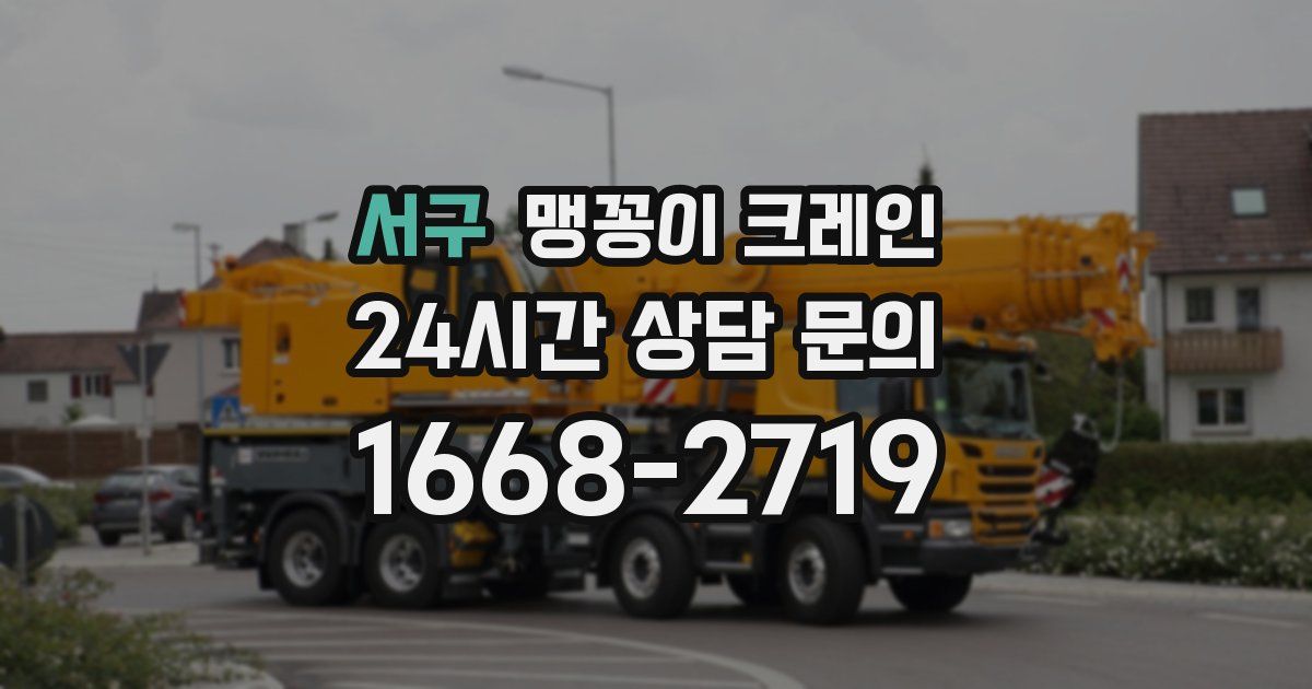 서구 맹꽁이 크레인
