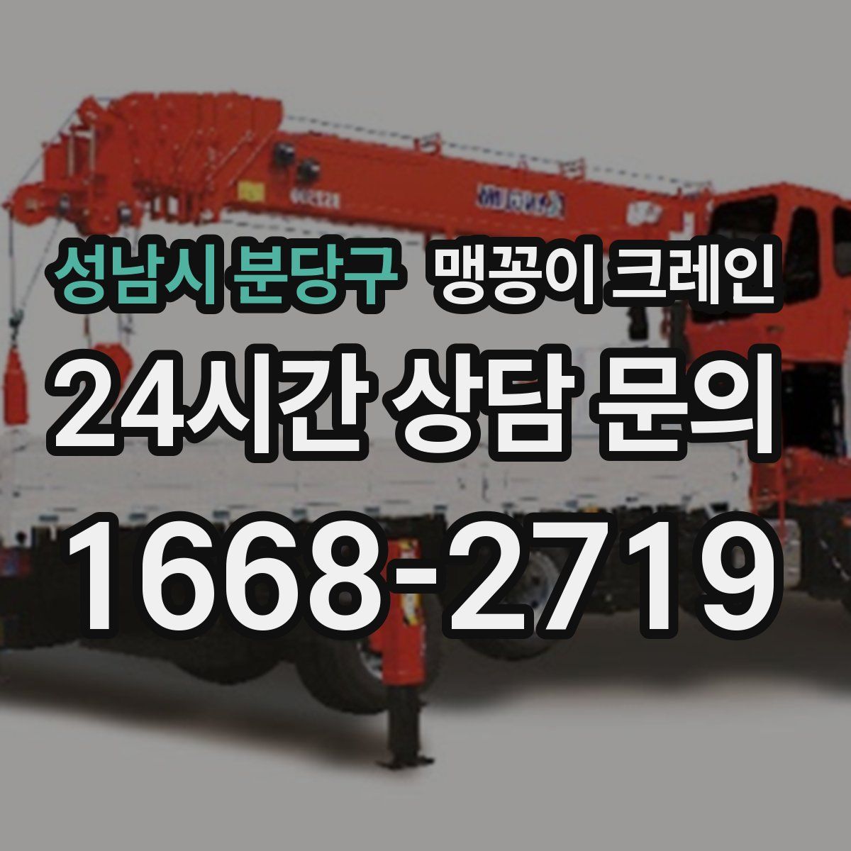 성남시 분당구 맹꽁이 크레인