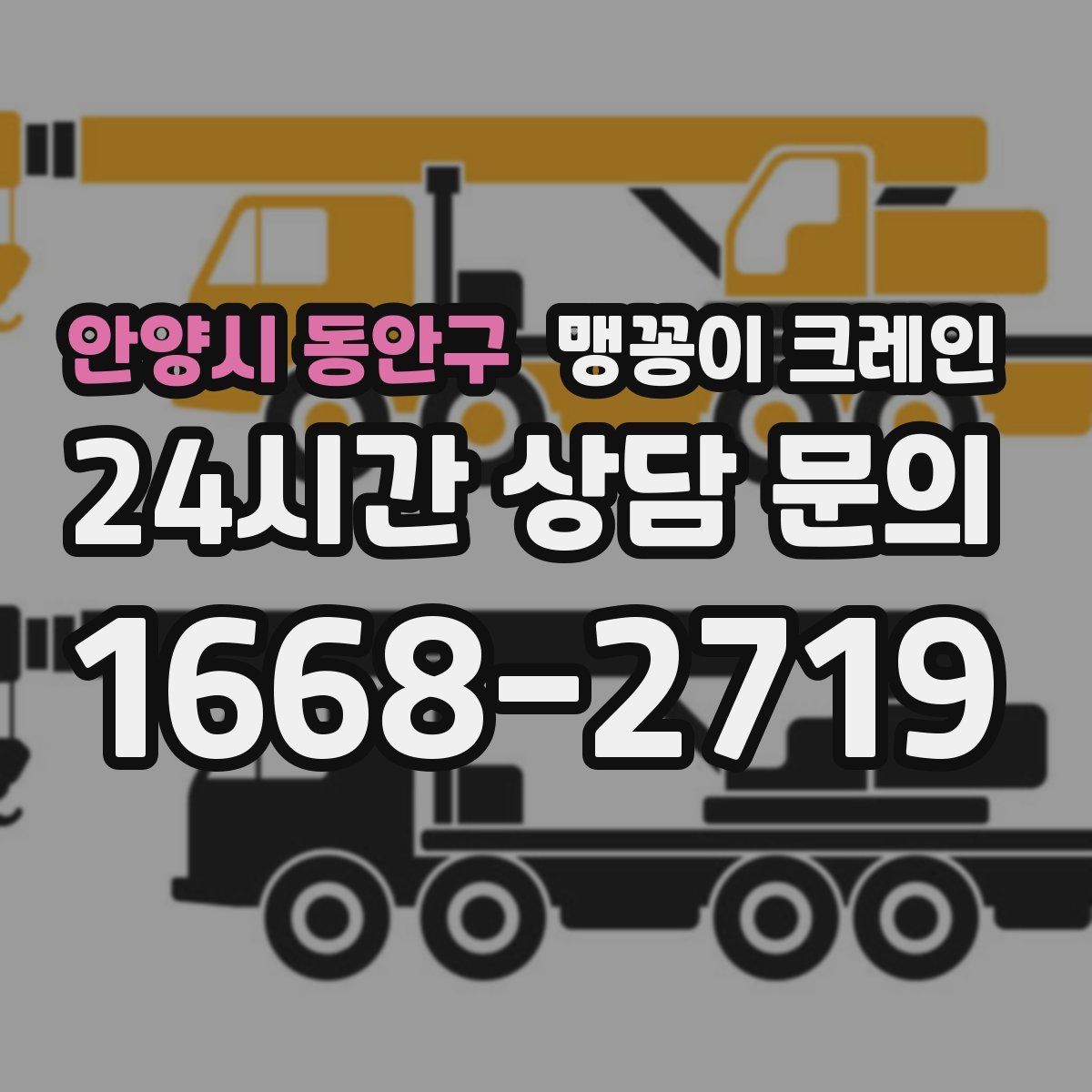 안양시 동안구 맹꽁이 크레인