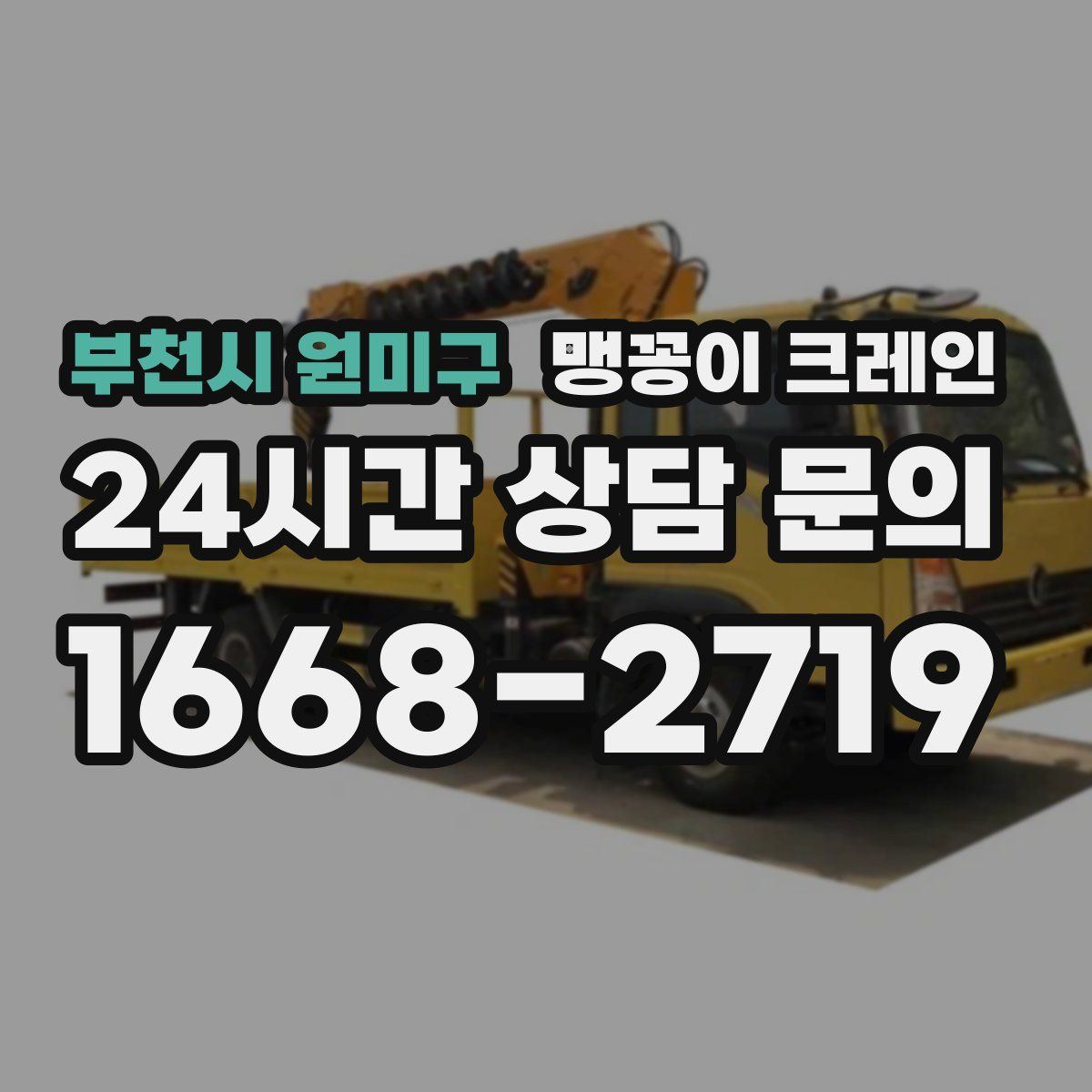 부천시 원미구 맹꽁이 크레인