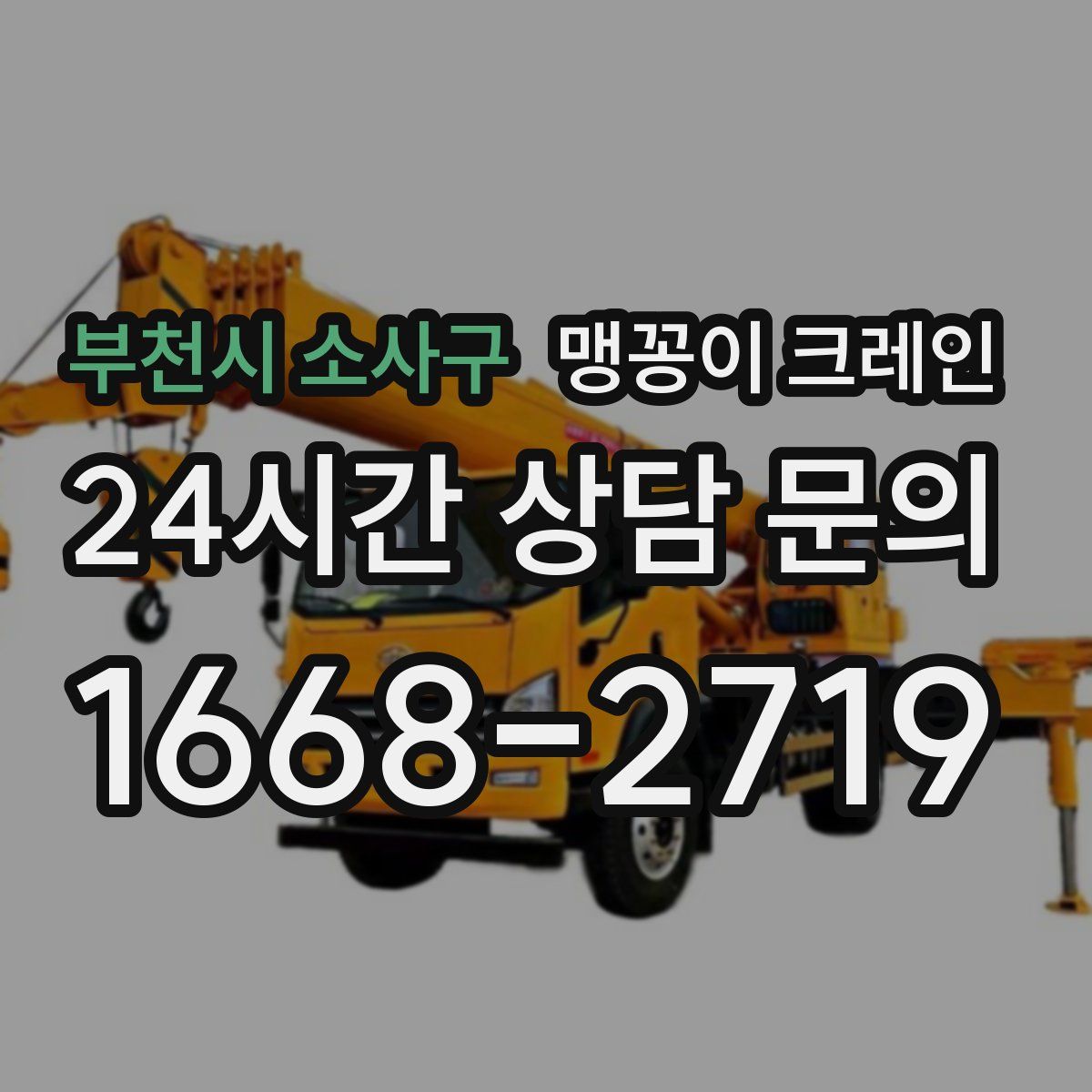 부천시 소사구 맹꽁이 크레인