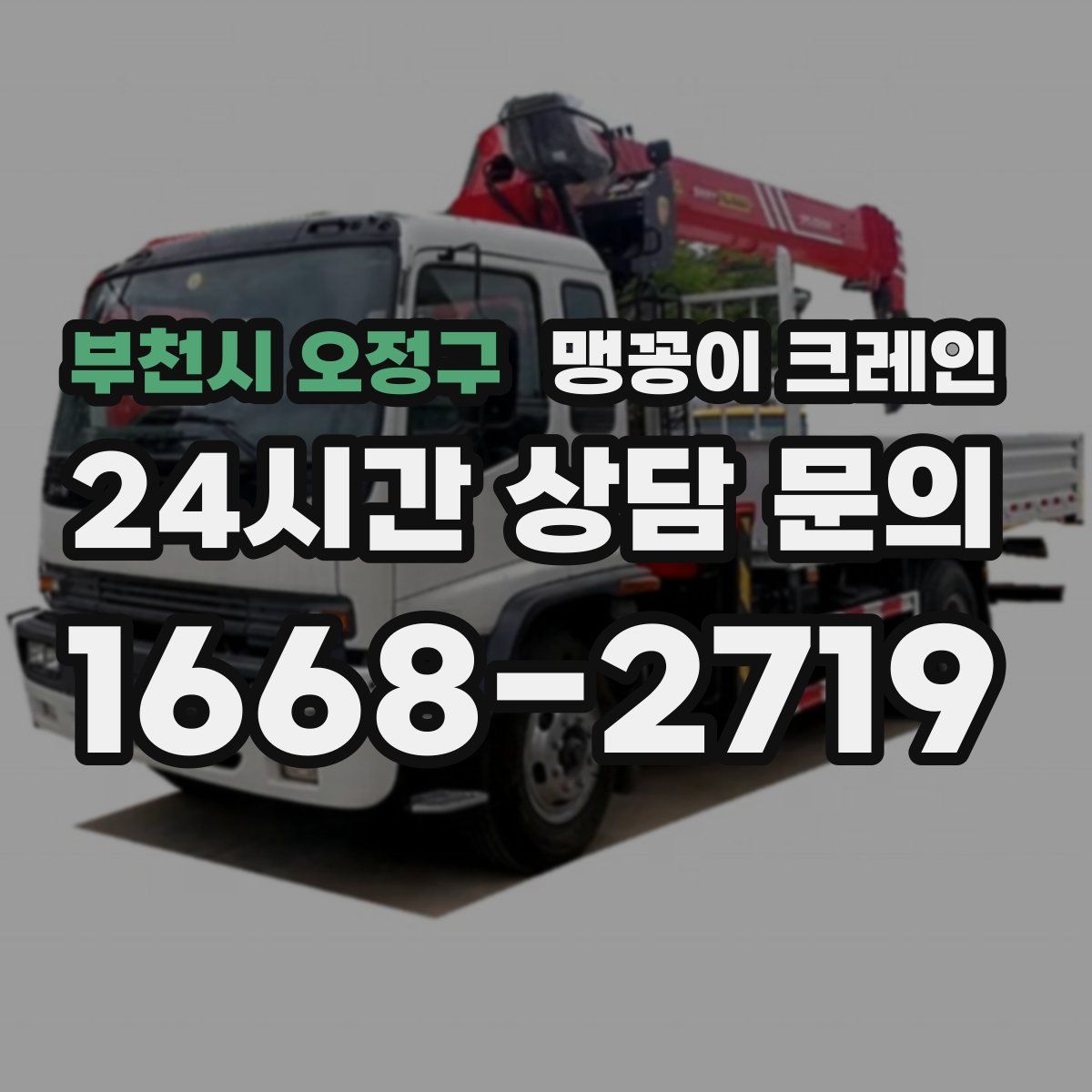 부천시 오정구 맹꽁이 크레인