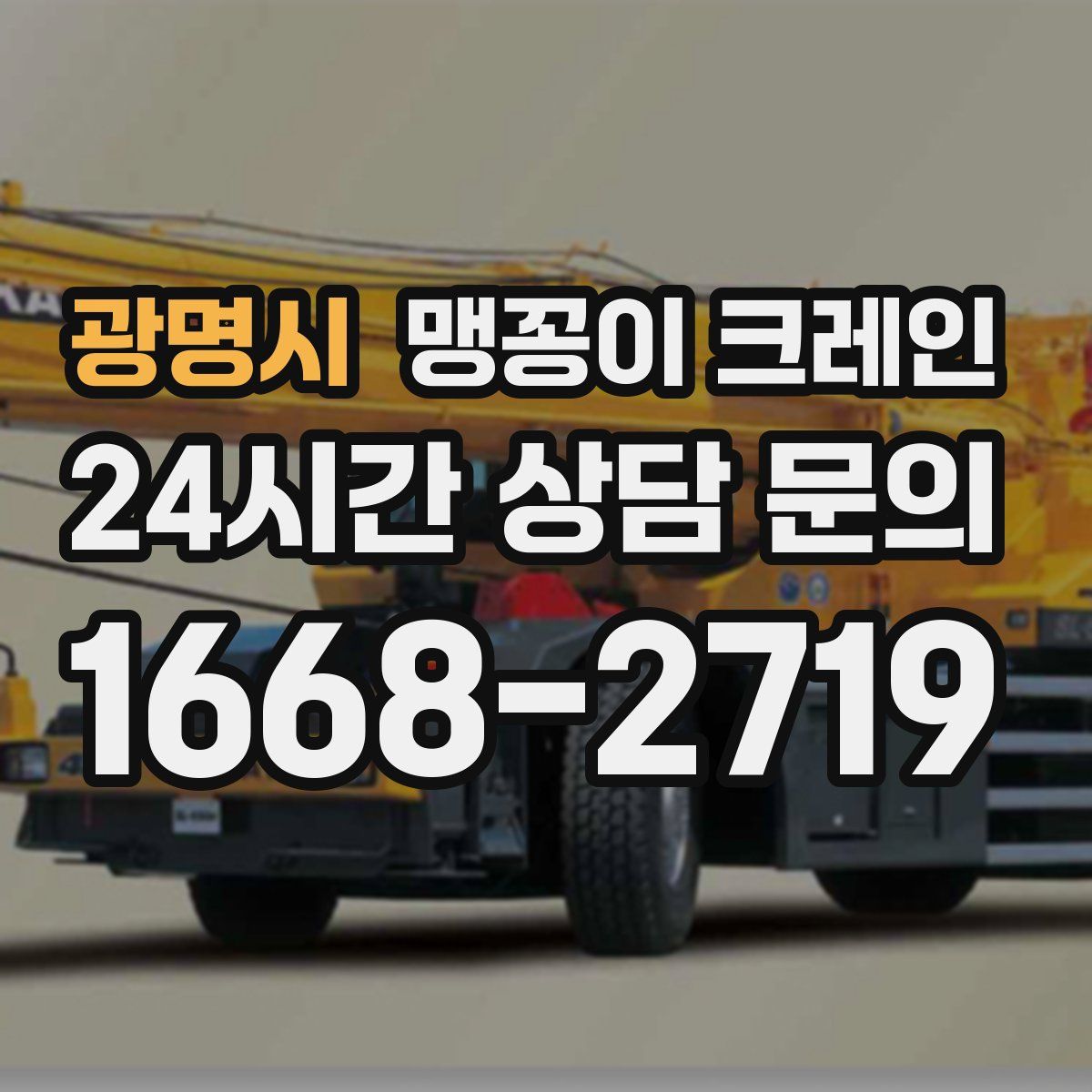 광명시 맹꽁이 크레인