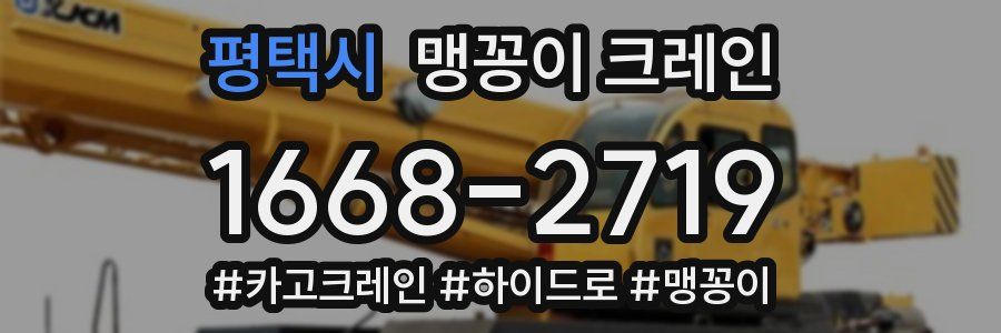 평택시 맹꽁이 크레인