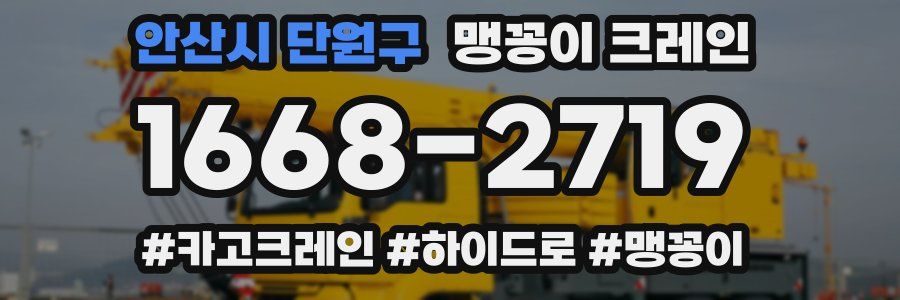 안산시 단원구 맹꽁이 크레인