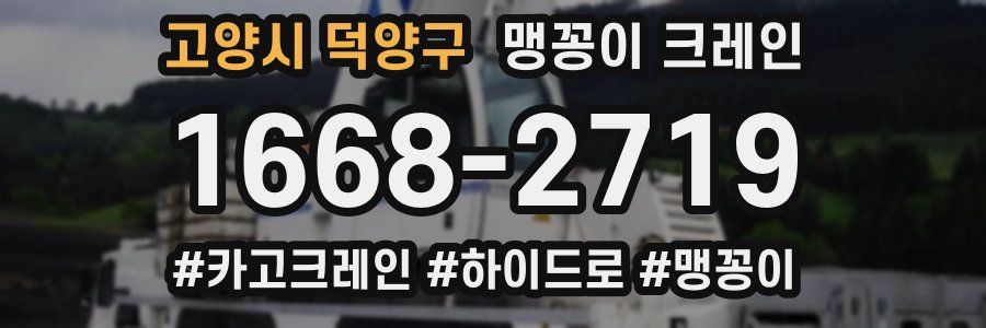 고양시 덕양구 맹꽁이 크레인