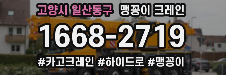 고양시 일산동구 맹꽁이 크레인
