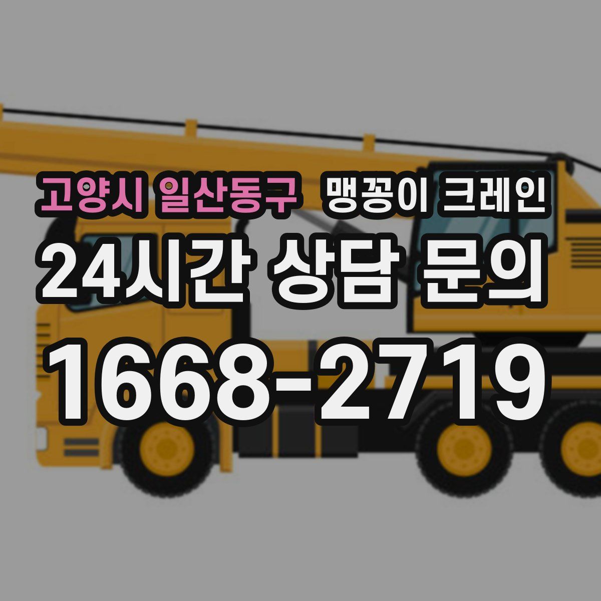 고양시 일산동구 맹꽁이 크레인