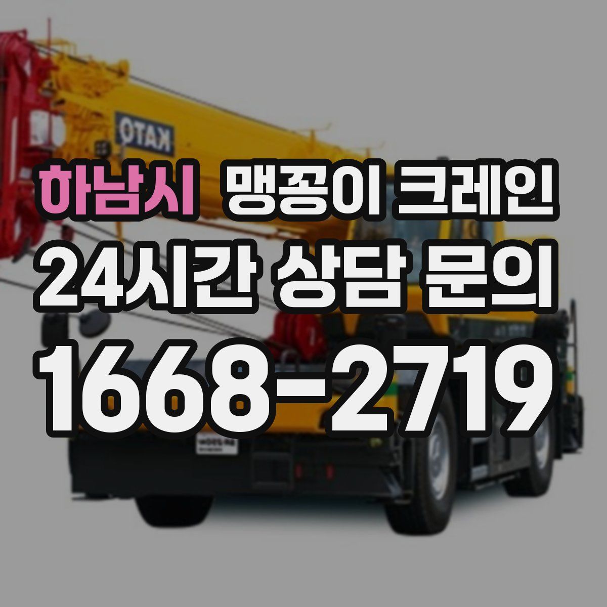 하남시 맹꽁이 크레인