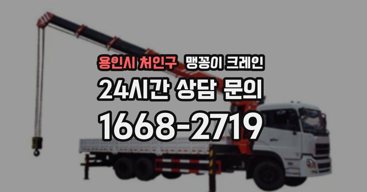 용인시 처인구 맹꽁이 크레인