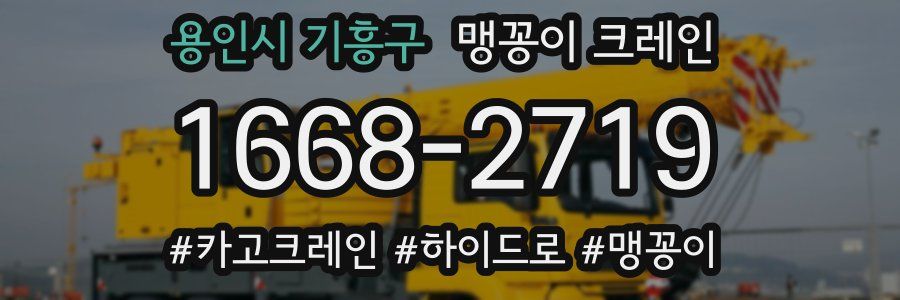 용인시 기흥구 맹꽁이 크레인