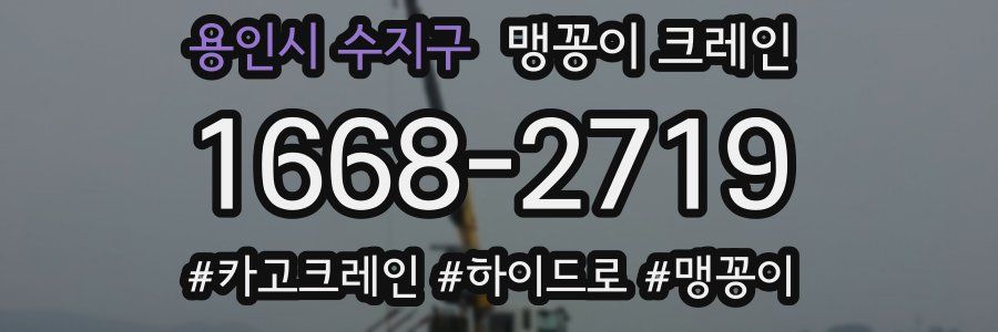 용인시 수지구 맹꽁이 크레인