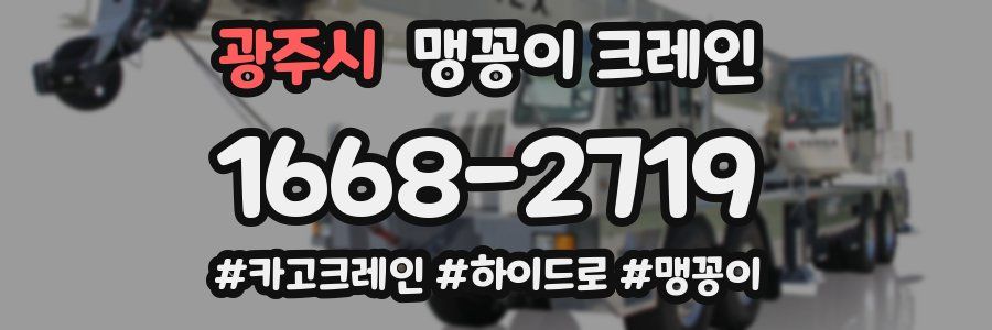 광주시 맹꽁이 크레인