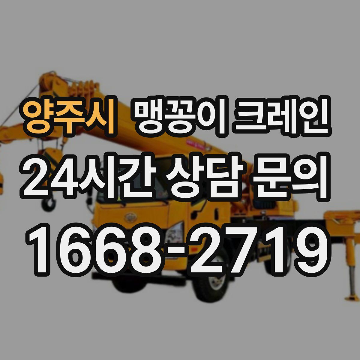 양주시 맹꽁이 크레인