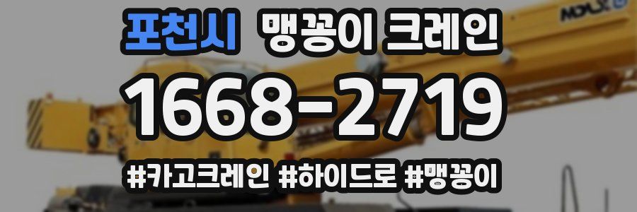 포천시 맹꽁이 크레인
