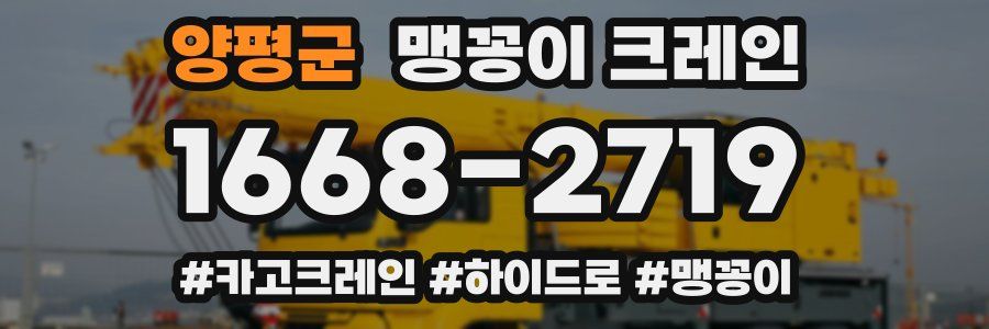 양평군 맹꽁이 크레인