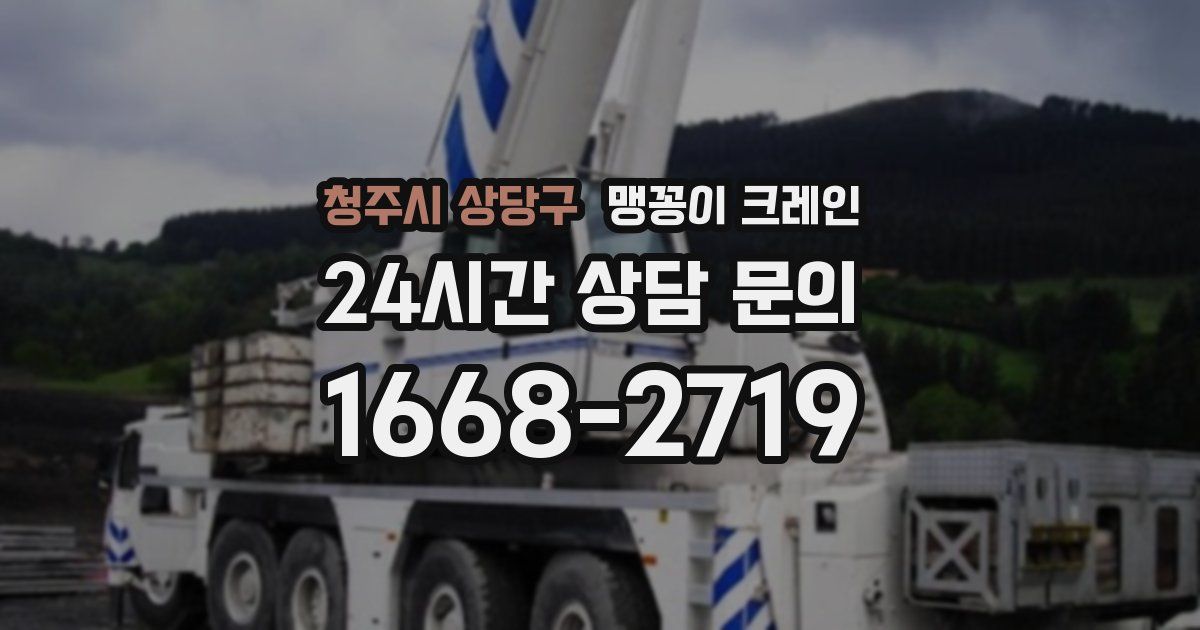 청주시 상당구 맹꽁이 크레인