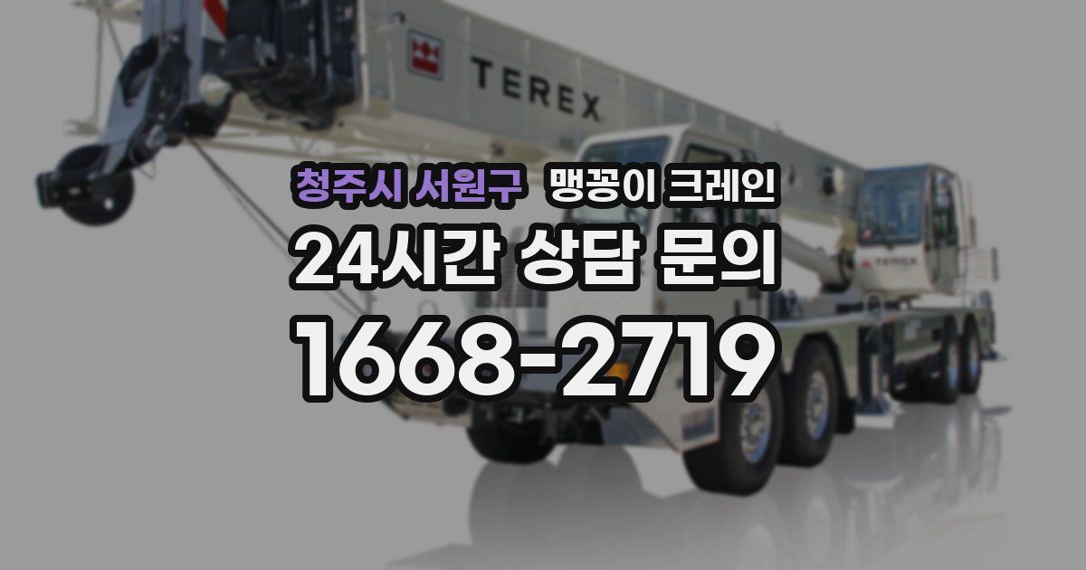 청주시 서원구 맹꽁이 크레인